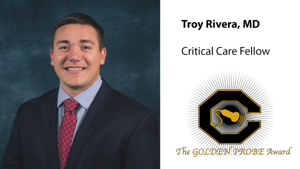 Golden Probe winner Troy Rivera