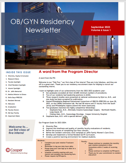 Newsletter page 1