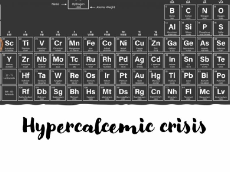 Hypercalcemic crisis