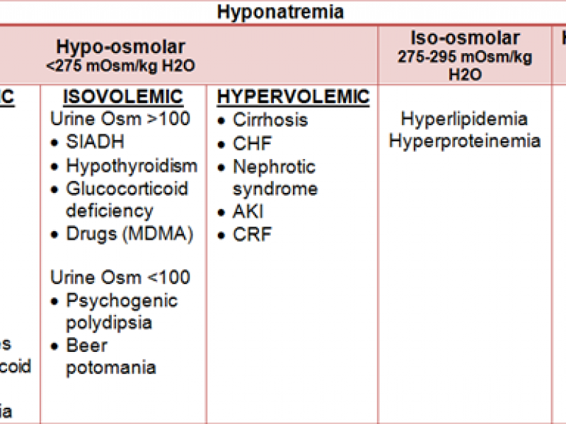 Back to Basics: Approach to Hyponatremia