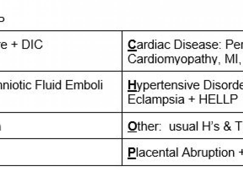 Advanced Practice: Cardiac Arrest in Pregnancy