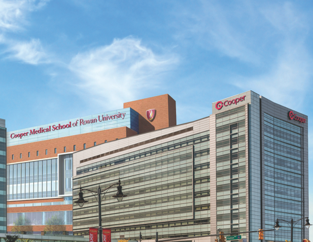 CMSRU and Cooper Hospital Roberts Pavilion exterior buildings